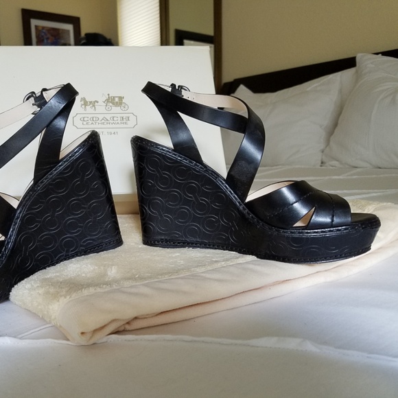 Coach Madeline Vachetta leather platform sandals - Picture 2 of 8